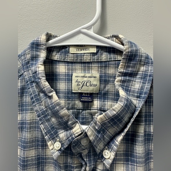 J.Crew Men’s Plaid Button Down Long Sleeve Shirt  XLT 🌟 - Picture 4 of 7